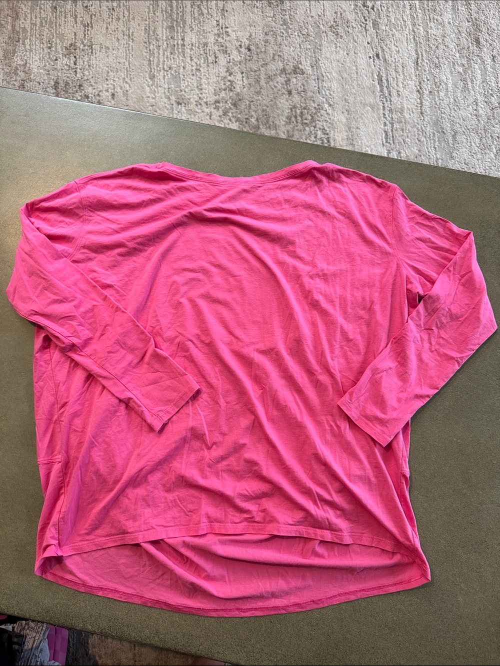 Crz yoga pink LS athletic top